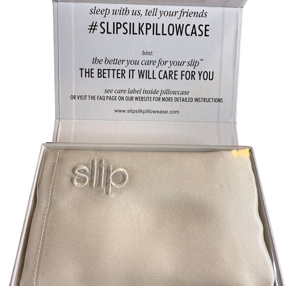 Slip White Queen Silk Pillowcase, Luxury, 20x30, NWT - Picture 6 of 6